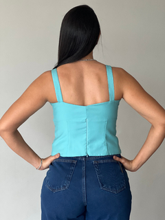 Blusa Azul Turquesa na internet