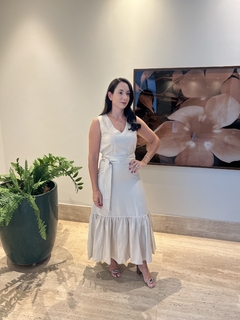 Vestido Midi com faixa - comprar online