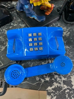 TELEFONE RETRÔ AZUL MULTTEL - Mondo Antico