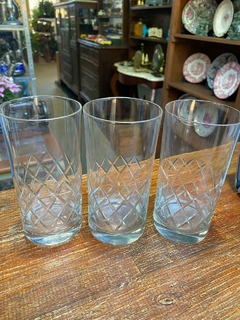 KIT 3 COPOS GRANDE DE CRISTAL