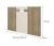 Cabeceira Carraro 1019 (noce/off white) - comprar online