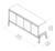 Buffet Lopas Casa Regia Gales 4p (nogueira/off white) - comprar online