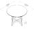 Mesa Lopas Casa Regia Imperial Redonda 1,10m (macadamia/preto) - comprar online