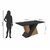 Mesa Lopas Venus 1,70m (amendoa/preto) - comprar online