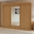 Roupeiro Lopas Nice 3p (1p com espelho) (amendoa/off white) - comprar online