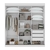 Roupeiro Lopas Zion (branco) - comprar online