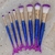 Kit 7 Pincel Sereia ou Glitter Brilhante Pinceis De Esfumar Contorno Para Maquiagem Profissional