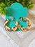 Argola, brinco dourado b16 - comprar online