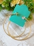 Brinco folheado argola, dourado