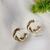 Argola, brinco dourado b16