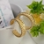 Argola, brinco folheado dourado b32