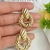 Brinco folheado, brinco dourado pequeno b9