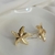 Brinco de estrela folheado, dourado. brinco estrela do mar b11 - comprar online