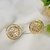 Brinco arvore da vida, Brinco feminino folheado, brinco dourado elegante b19