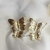 Brinco de borboleta folheado, dourado b23