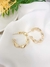 Brinco folheado argola, dourado b13 - JANDRITE