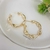 Brinco folheado argola, dourado b13 na internet