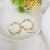 Brinco folheado argola, dourado b13