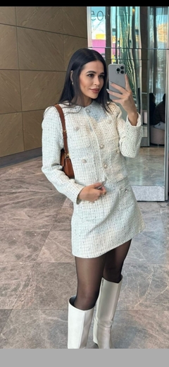 SAIA TWEED COM BOTÕES