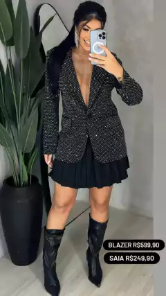 MAX BLAZER COM BRILHO