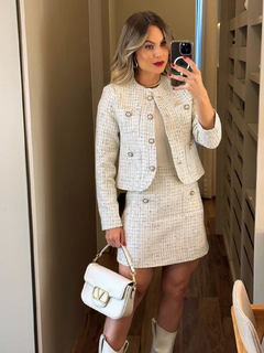 SAIA CURTA TWEED - Loja MS BRAND