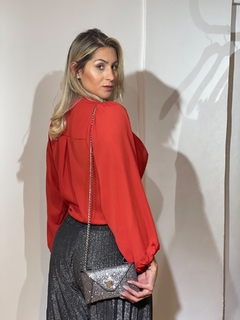 BLUSA MANGA LONGA DECOTE - comprar online