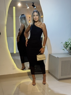 VESTIDO EM MICRO TULE LONGO - Loja MS BRAND