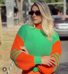 BLUSA TRICO BICOLOR