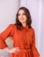 Vestido em chifon sem elastano com forro - comprar online