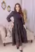 Vestido em chifon sem elastano com forro - comprar online