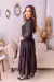 Vestido em chifon sem elastano com forro na internet