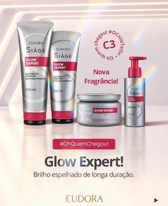 Kit Glow Expert - Shampoo+ Condicionador+Máscara+Leave-In Balm Disciplinante da Eudora 800 ml