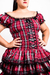 Vestido Xadrez Luxo Preto - comprar online