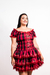 Vestido Xadrez Luxo Vermelho - comprar online