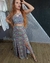 Conjunto saia a e cropped mandala