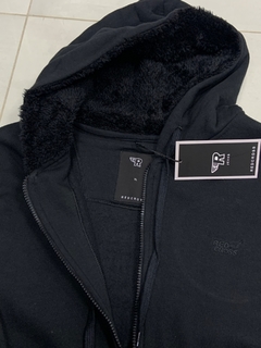 campera red cross frisa y corderito capucha