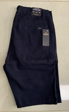 bermuda hollister elastizada azul - comprar online