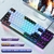 Teclado Mecânico SKYLION H87 - 10 Tipos de Iluminação Colorida