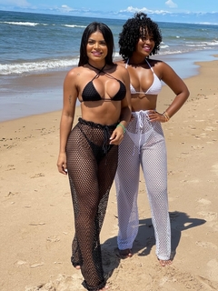 Calça arrastão saída de praia