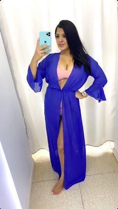 Saída de praia Kimono longo