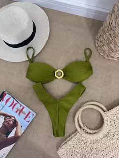 Biquíni top argola bojo fixo