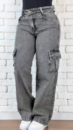 Wide Leg Cargo Grafite - comprar online