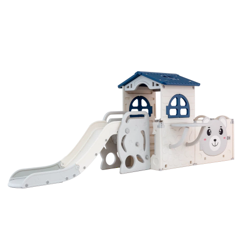 Playground Infantil Casinha com Escorregador e Cercadinho