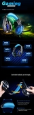G2000 gaming fone de ouvido graves profundos estéreo casque com fio brilhante f - loja online