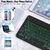 teclado rgb bluetooth teclado sem fio bluetooth mini teclado espanhol rgb retroi - comprar online