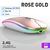 Rato de jogo ergonômico sem fio do rgb dos ratos silenciosos magros compatível - loja online