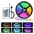 Led luz de tira rgb 2835 controle bluetooth usb luz flexível 5v diodo de fita p