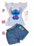 CONJUNTO JEANS STITCH CORAÇÃO. na internet