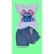 CONJUNTO JEANS INFANTIL STITCH LAÇO - comprar online
