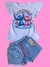 Imagem do CONJUNTO JEANS INFANTIL STITCH NUVEM.